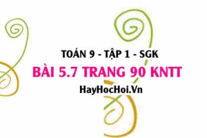 Bài 5.7 Toán 9 tập 1 SGK Kết nối tri thức